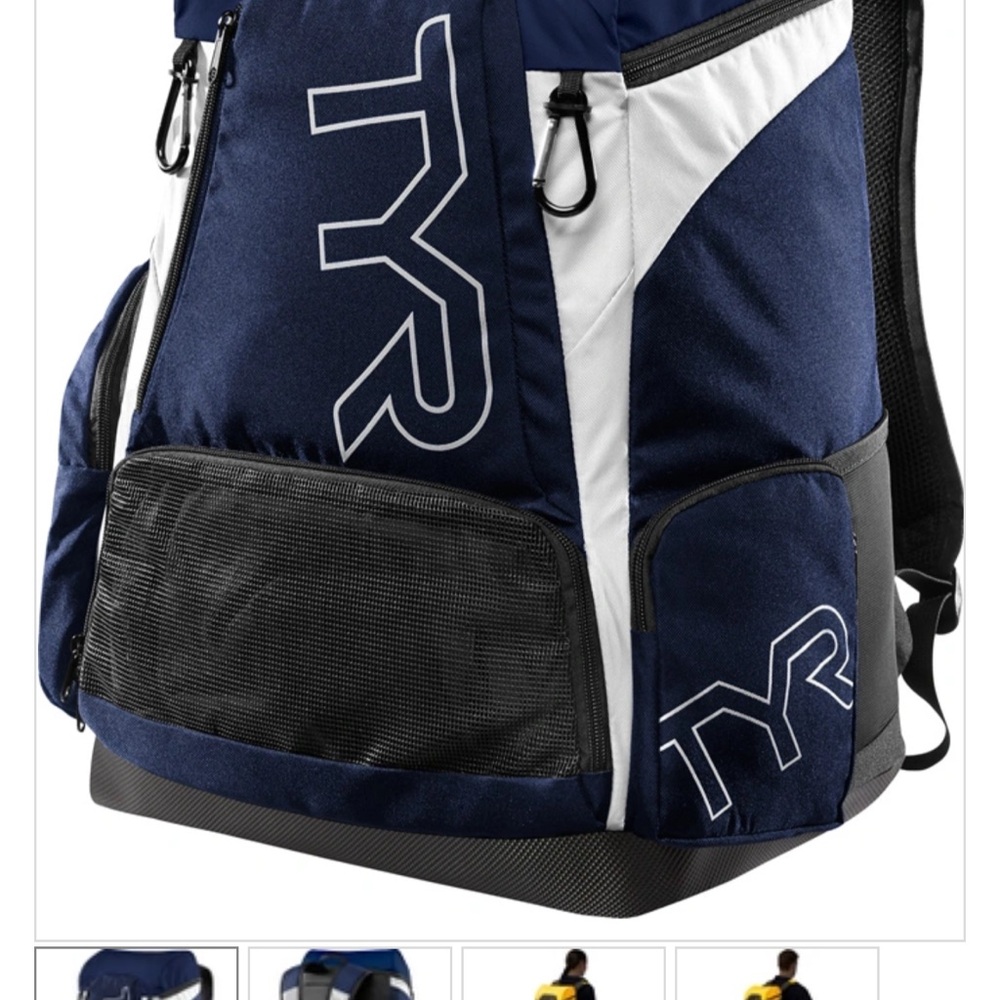 TYR Blue and White Swim Bag